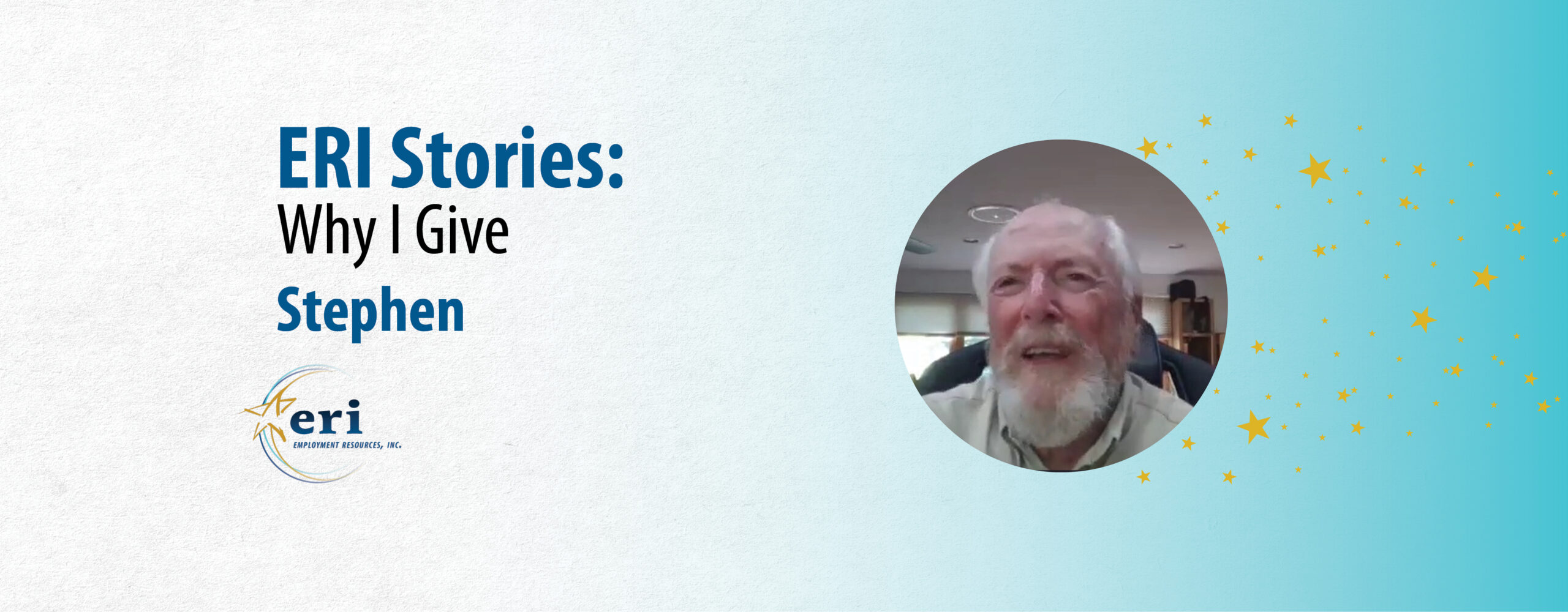 Featured image for “Why I Give: A Message from Stephen Webster, a Founder of ERI”